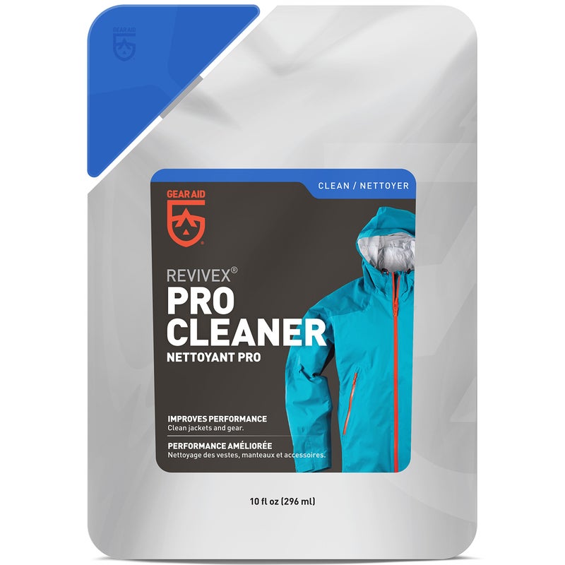 GEAR AID Revivex Pro Cleaner Wash for Synthetic Technical Fabrics, GORE-TEX Jackets, Tents, Sleeping Bags, Ski Pants, Gloves, and Outdoor Waterproof-Breathable Gear, 10 fl oz - Image 1
